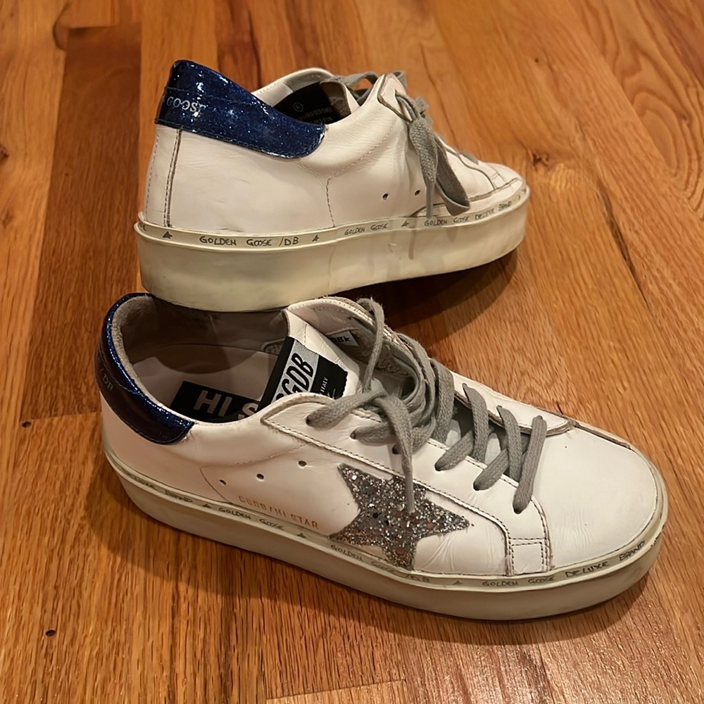 Golden Goose Blue/Silver Sneakers
